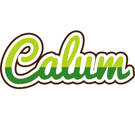 Calum golfing logo