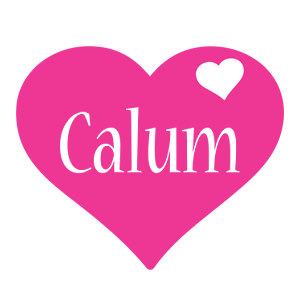 Calum love-heart logo