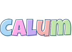 Calum pastel logo