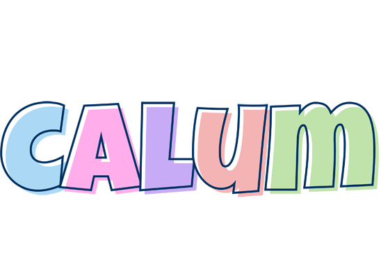 Calum pastel logo