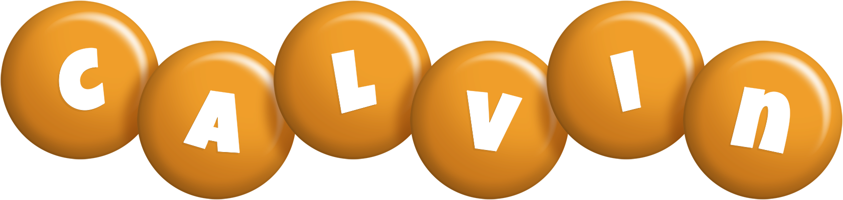 Calvin candy-orange logo