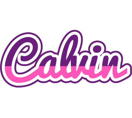 Calvin cheerful logo