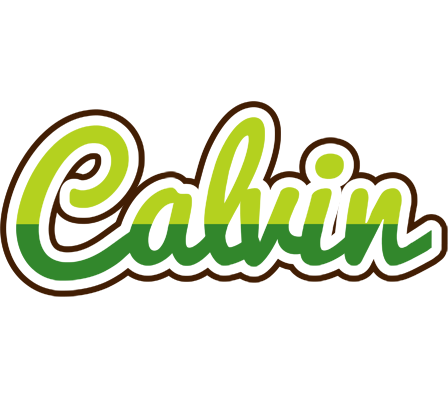 Calvin golfing logo