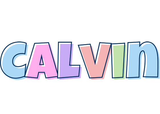 Calvin pastel logo