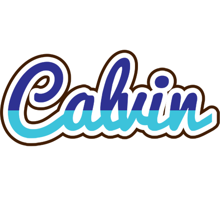 Calvin raining logo