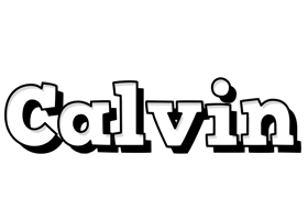 Calvin snowing logo