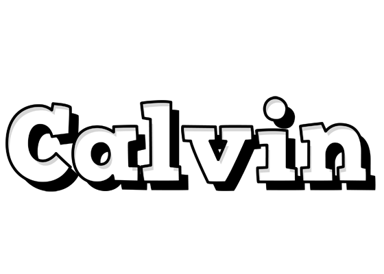 Calvin snowing logo