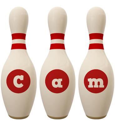 Cam bowling-pin logo
