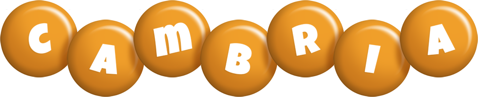 Cambria candy-orange logo