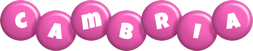 Cambria candy-pink logo