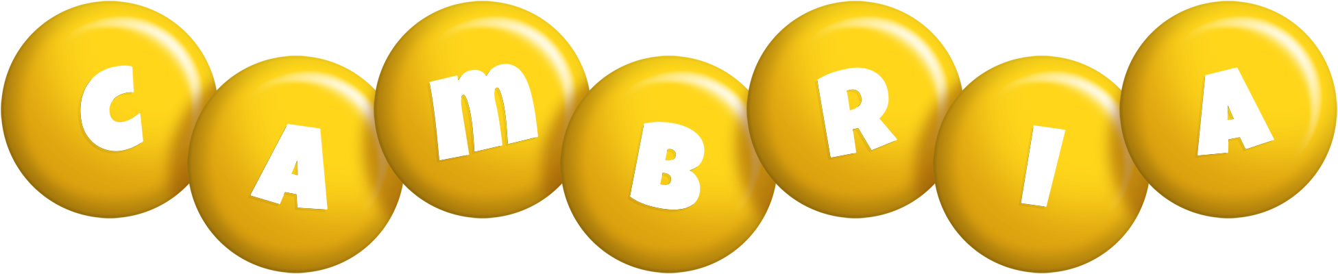 Cambria candy-yellow logo