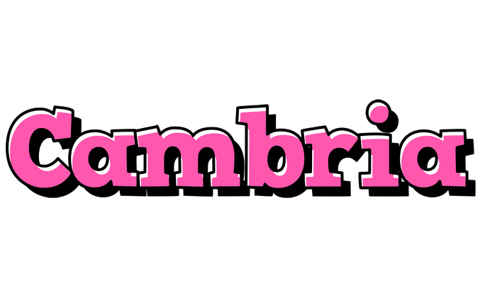 Cambria girlish logo