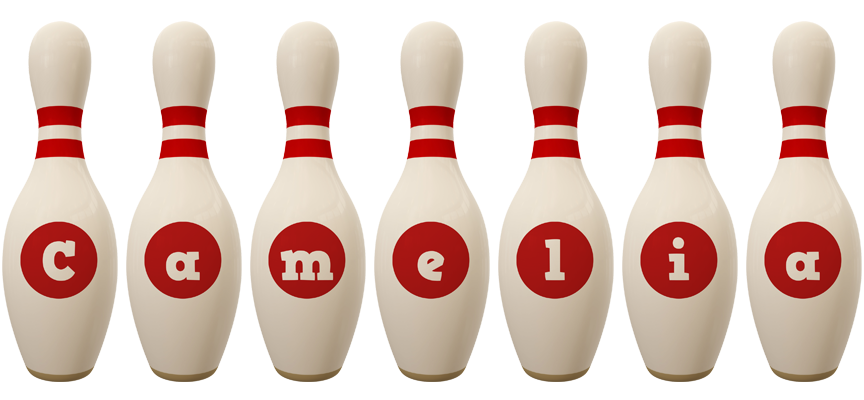 Camelia bowling-pin logo