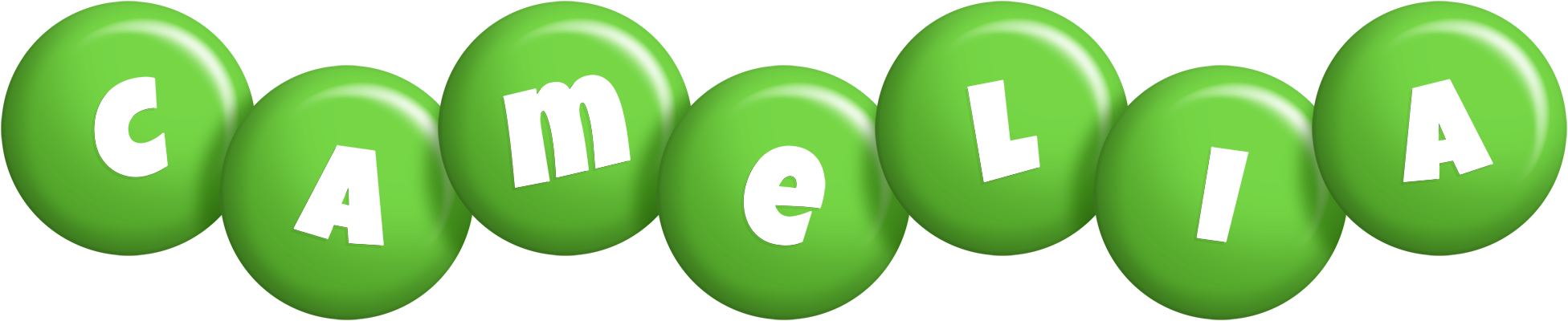 Camelia candy-green logo