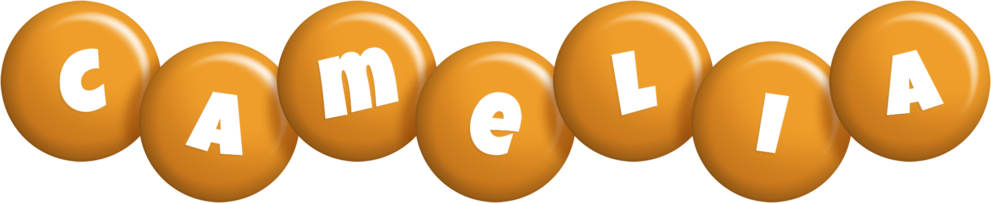 Camelia candy-orange logo