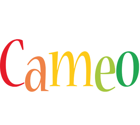 Cameo birthday logo