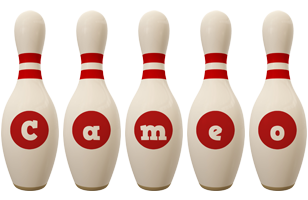 Cameo bowling-pin logo