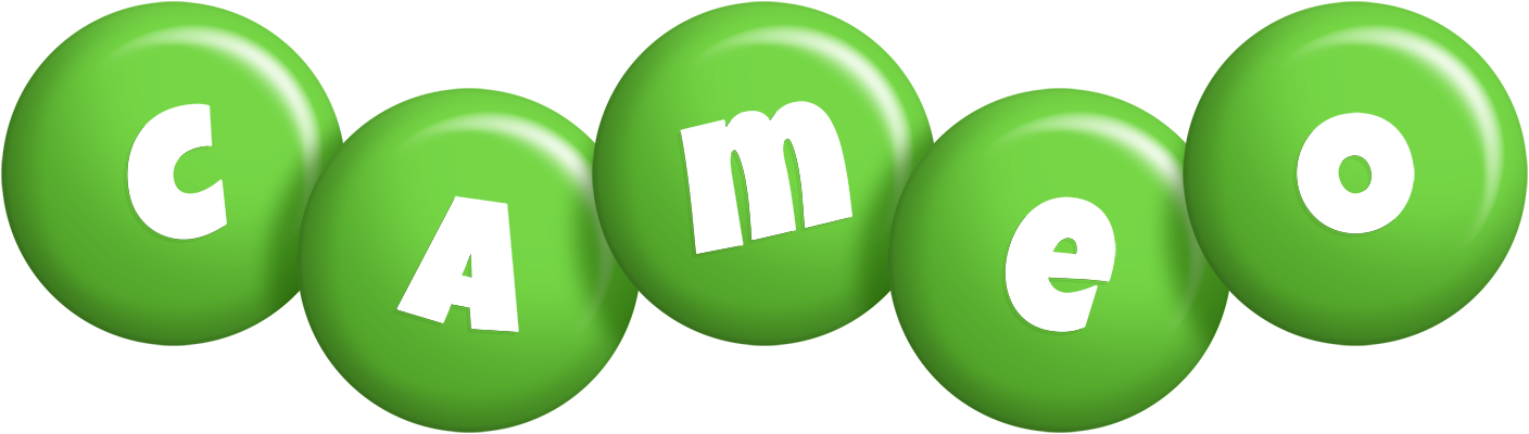 Cameo candy-green logo