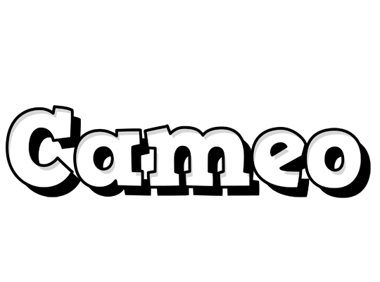 Cameo snowing logo
