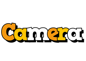 Camera cartoon logo