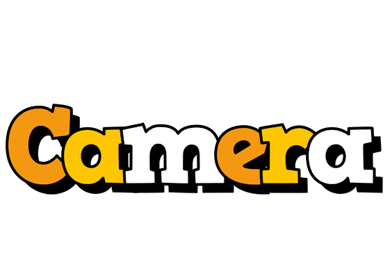 Camera cartoon logo