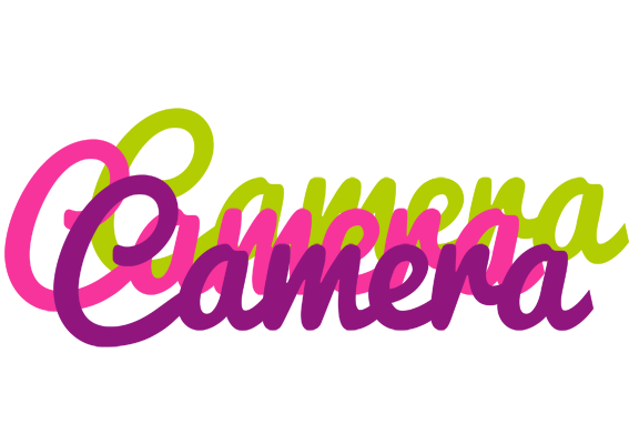 Camera flowers logo