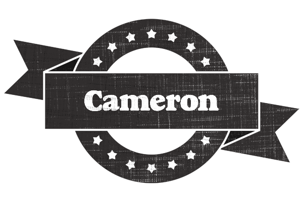 Cameron grunge logo