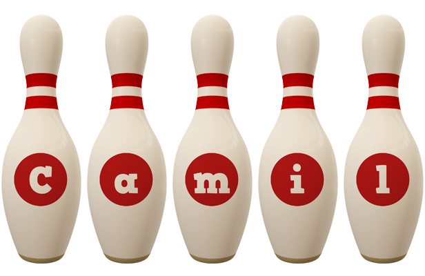 Camil bowling-pin logo