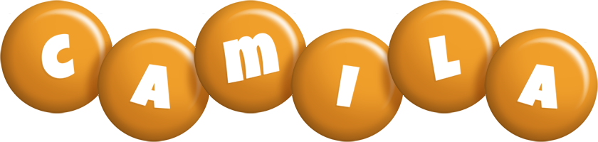 Camila candy-orange logo