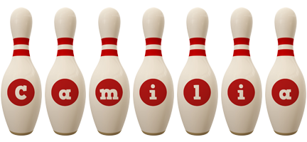 Camilia bowling-pin logo