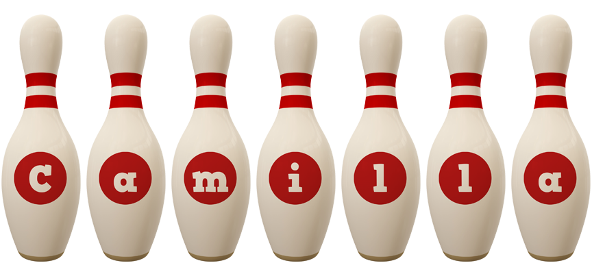 Camilla bowling-pin logo