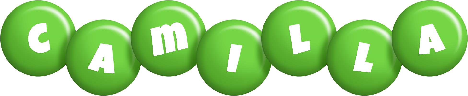 Camilla candy-green logo