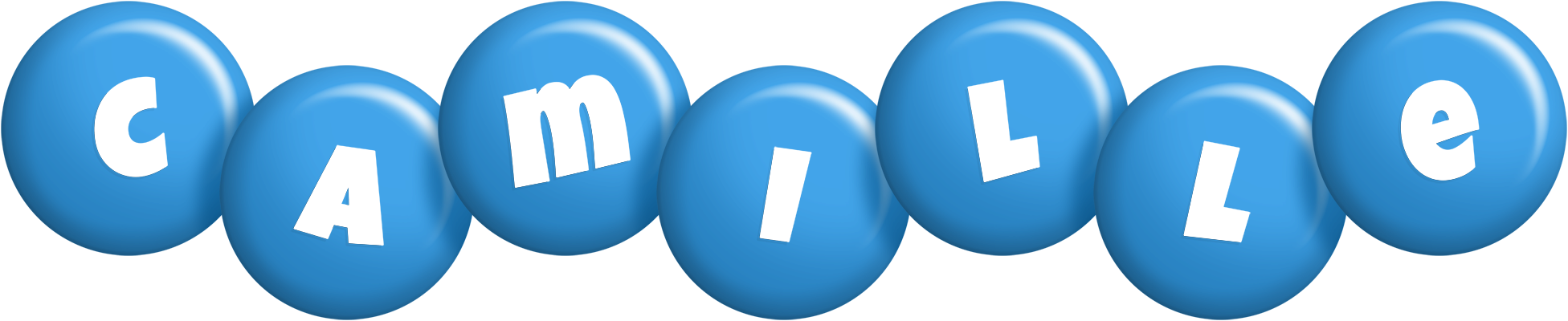 Camille candy-blue logo