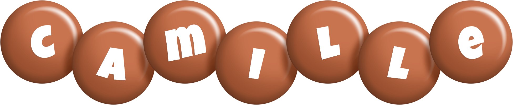 Camille candy-brown logo