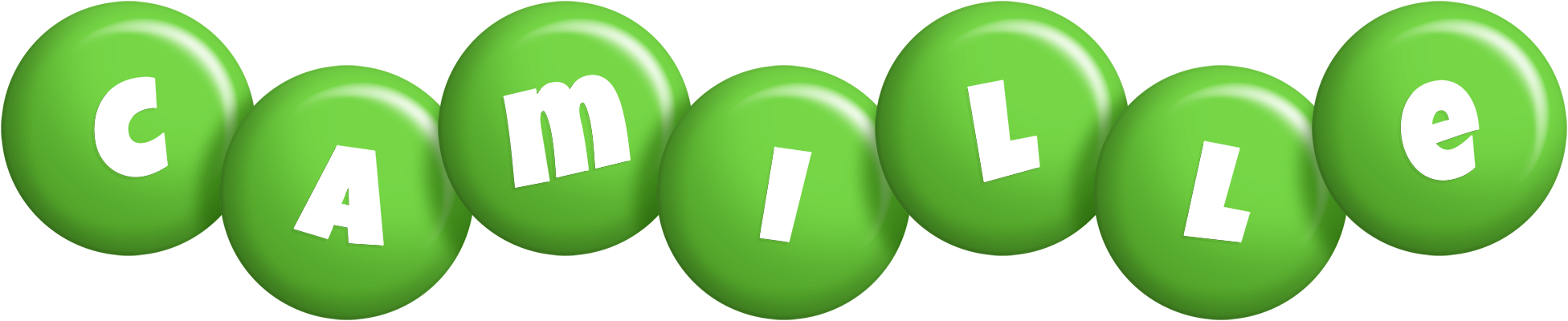 Camille candy-green logo