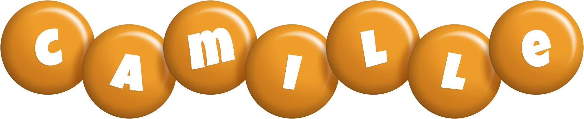 Camille candy-orange logo