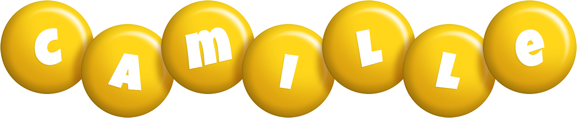 Camille candy-yellow logo
