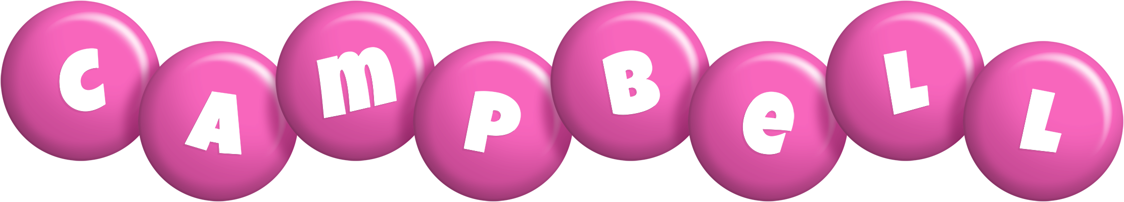 Campbell candy-pink logo