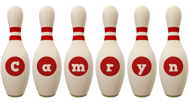 Camryn bowling-pin logo