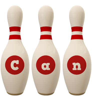 Can bowling-pin logo