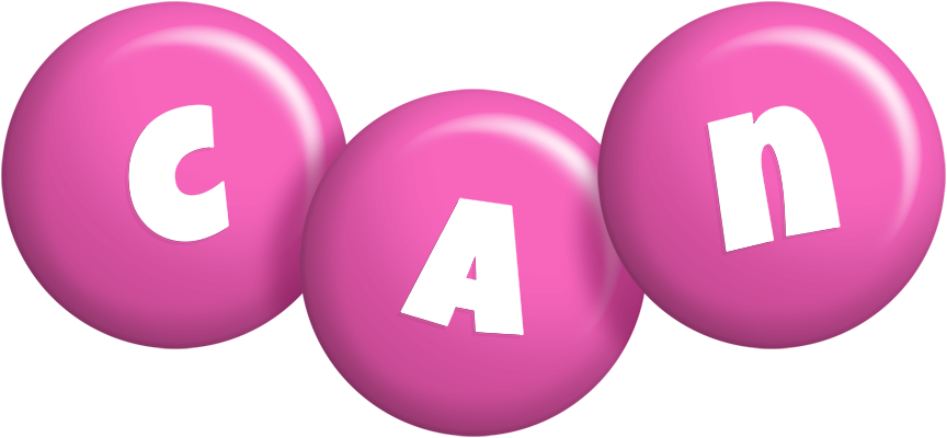Can candy-pink logo