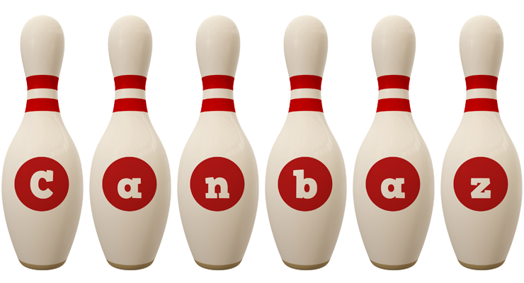 Canbaz bowling-pin logo