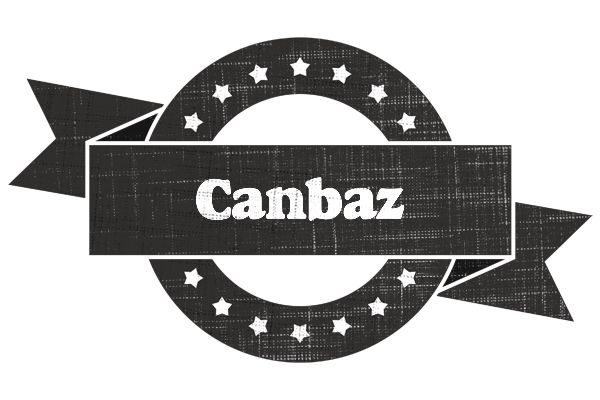 Canbaz grunge logo