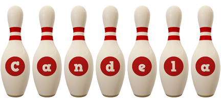 Candela bowling-pin logo