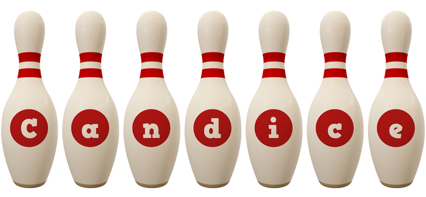 Candice bowling-pin logo