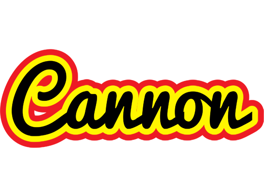 Cannon flaming logo