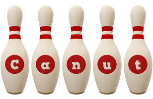 Canut bowling-pin logo