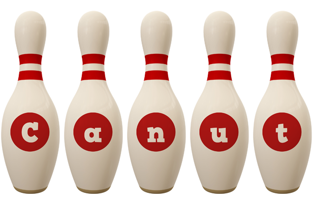 Canut bowling-pin logo