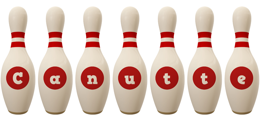 Canutte bowling-pin logo