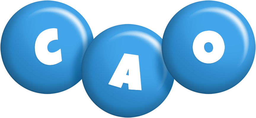 Cao candy-blue logo